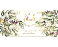 Greeting Card Olives Wedding Envelope, 1 pc.